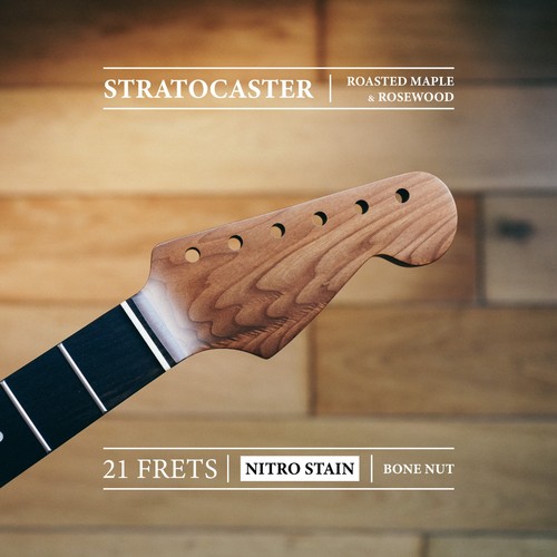 Stratocaster neck roasted - stratocaster,