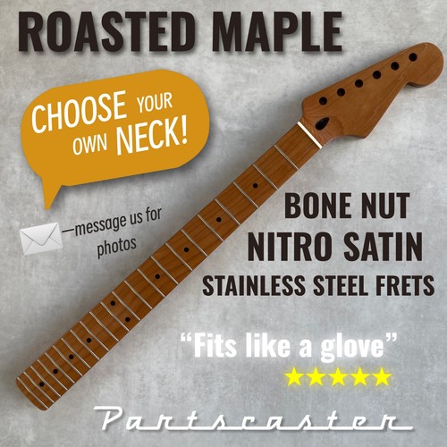 Roasted maple guitar - maple, neck