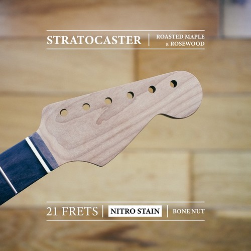Stratocaster neck roasted - stratocaster,